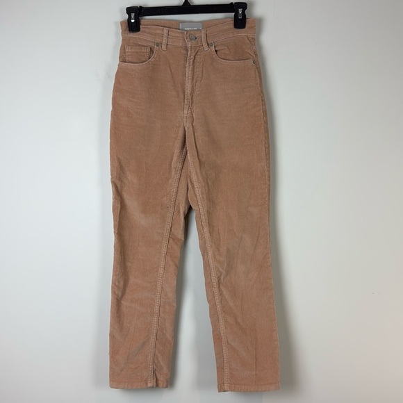 Everlane Baby Cord Cheeky Crop Rose Pink Corduroy Cropped Pants Womens Size 25 - Picture 1 of 9
